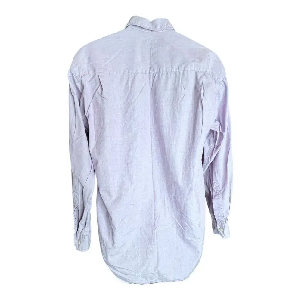 Coach Men's 100% Cotton Long Sleeve Button Up Dress Shirt Pink Size Small - Picture 3 of 11